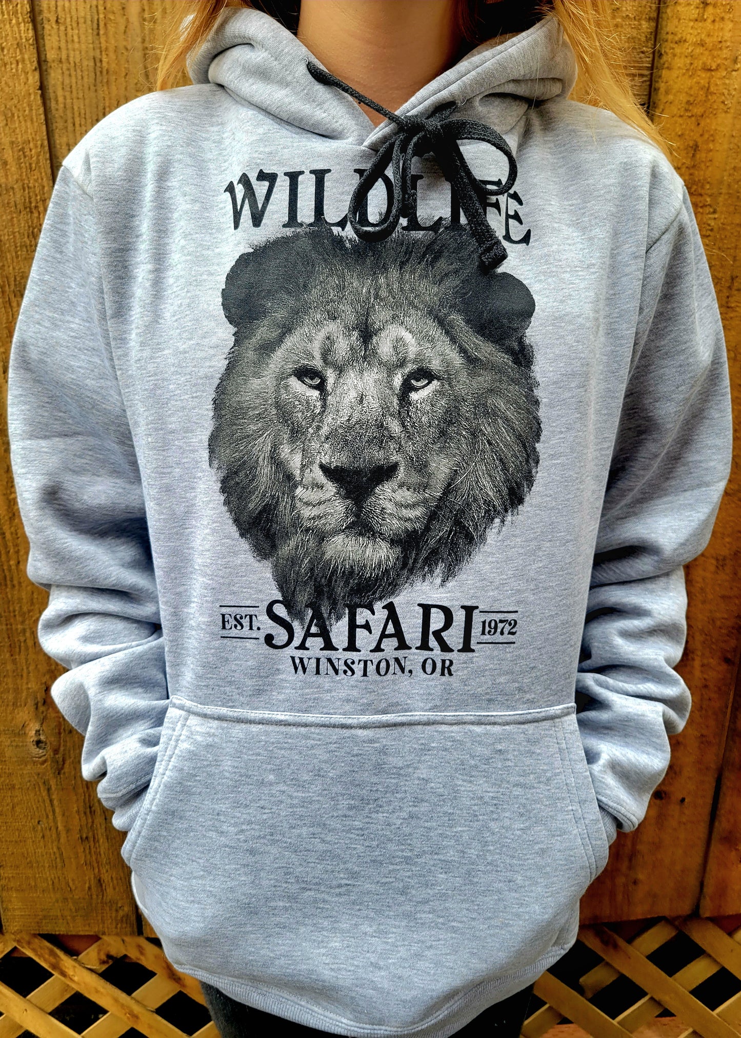 Grey Lion Hoodie