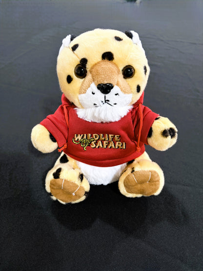 8" Hoodie Cheetah Plush