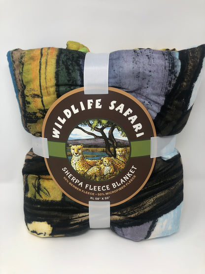 Wildlife Safari Fleece Blanket