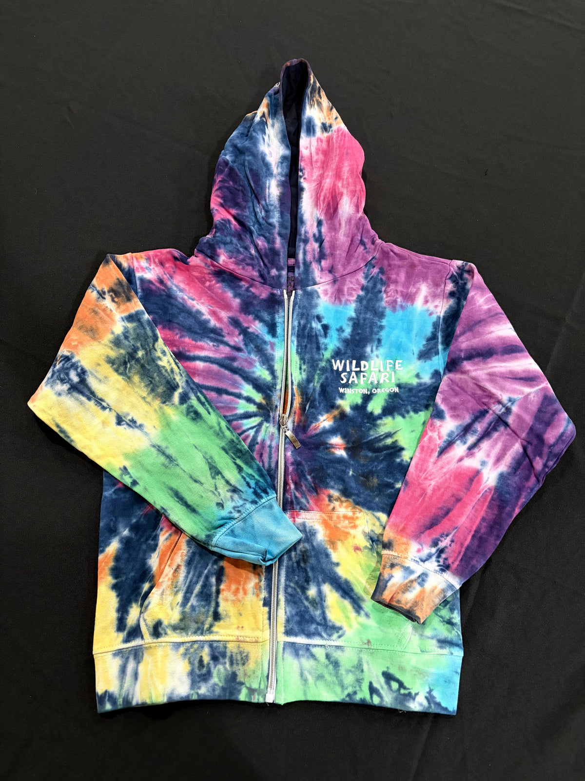 Youth Tie Dye Zip Up
